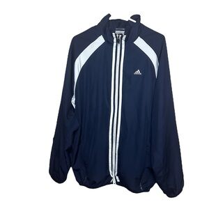 Adidas Blue ClimaProof Windbreaker Large